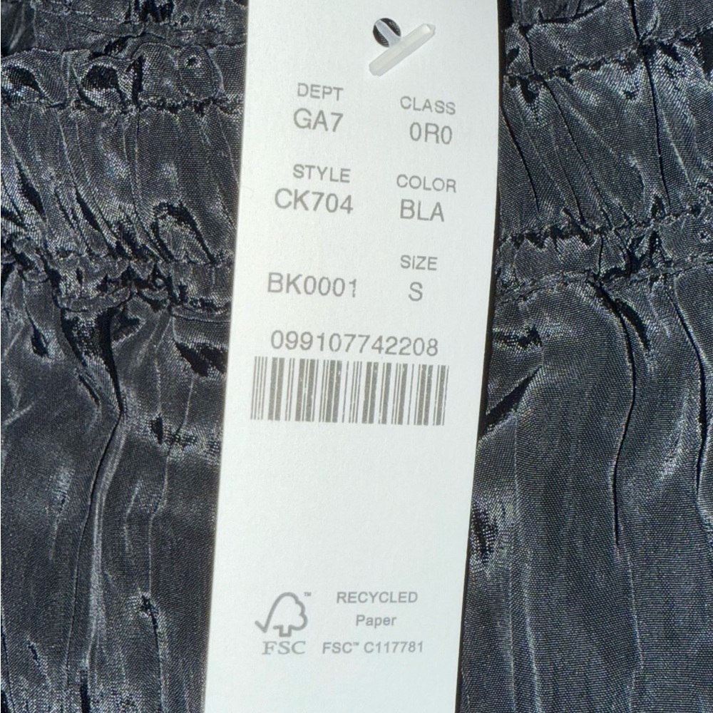 J. Crew Black Crinkled Wide-Leg Pants - Picture 4 of 4